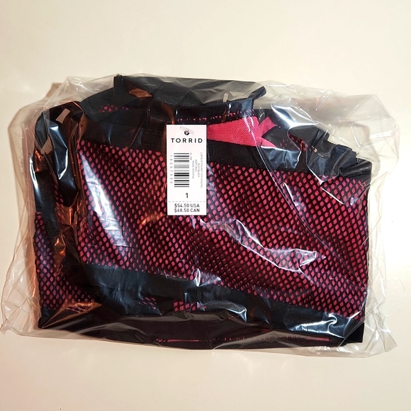 ♥️NWT VINTAGE TORRID UNDERWIRE BRA FISHNET SATIN STRAPPY BRALETTE - Picture 4 of 14